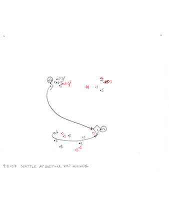 4-11-07 Seattle at Boston, 2nd Inning